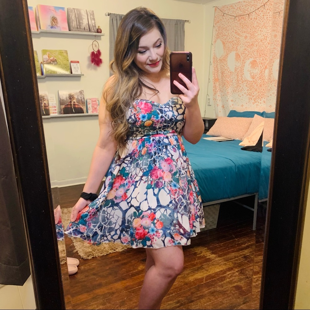 La Scala Colorful Large Cocktail Dress *Free Shipping*